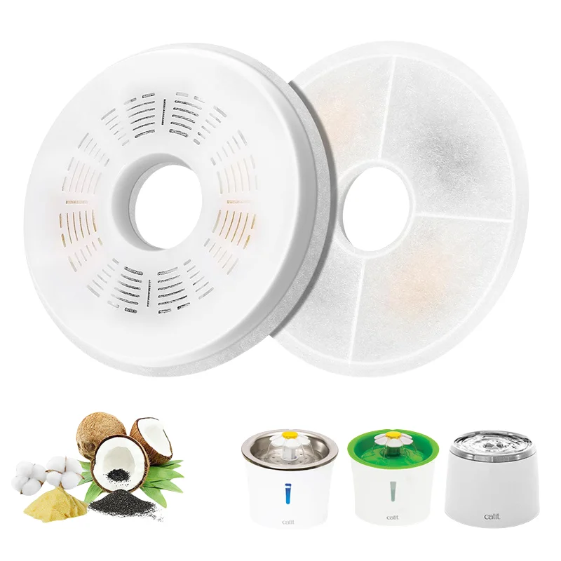 6 Pack Cat Water Fountain Replacement Filters Water Dispenser FIlters Automatic Good Cat Fountain Filter