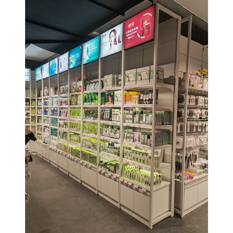 Cosmetics shop Makeup Store Skin Care display stands and racks