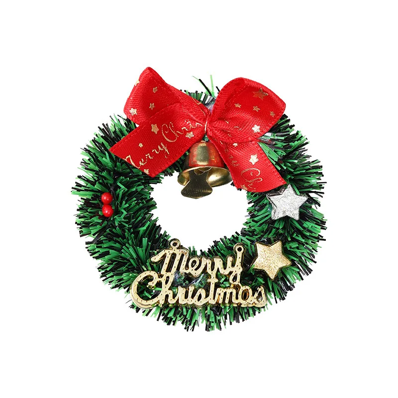6.3CM Mini Christmas Wreath DIY Christmas Decorations Baubles Christmas Garland Xmas Tree Ornament Navidad New Year 2024