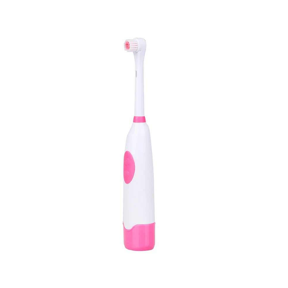 Customerized Waterproof IPX4 Level Adult Whitening Rotary Head Battery Operated Toothbrush