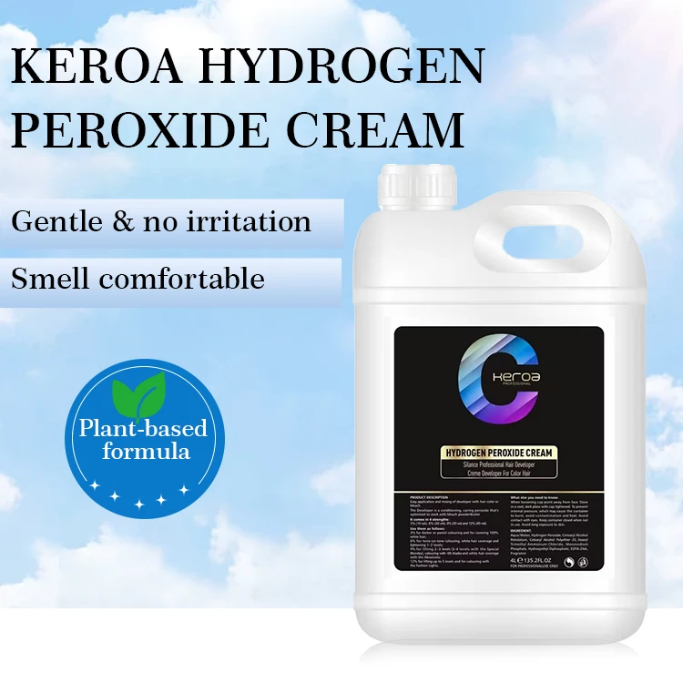 Wholesale 3.8L Good Quality OEM  Less Irritant Hair Dye Assistant Hair Peroxide Developer For Salon Use