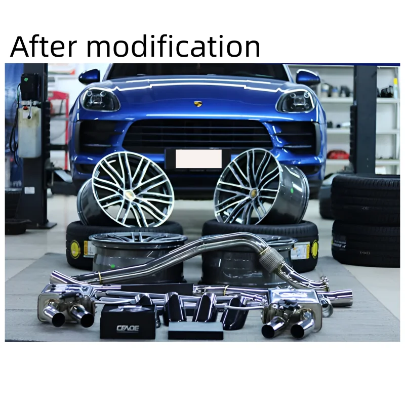 Modified front bumper kit to fit for Porsche macan