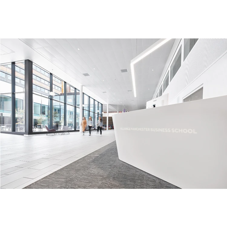 Solid Surface Bank Curved Modern Reception Desk Wooden Cash Counter Design