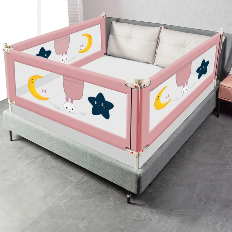 Portable Child Toddler Cot Safety Baby Bed Rail Bumper Kid Fence Breathable Mesh Folded Baby Bed Rail