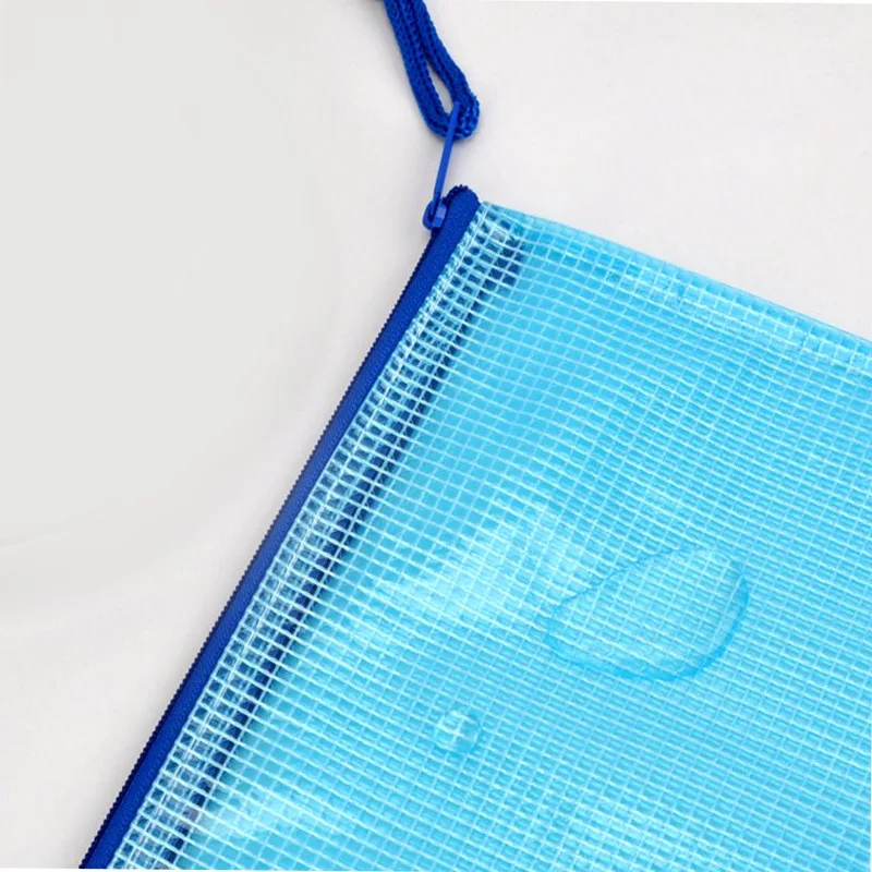 Wholesale A4 A5 A6 Simple Mesh Design Pencil Bag Waterproof Clear Pencil Bag Pouch In Stock
