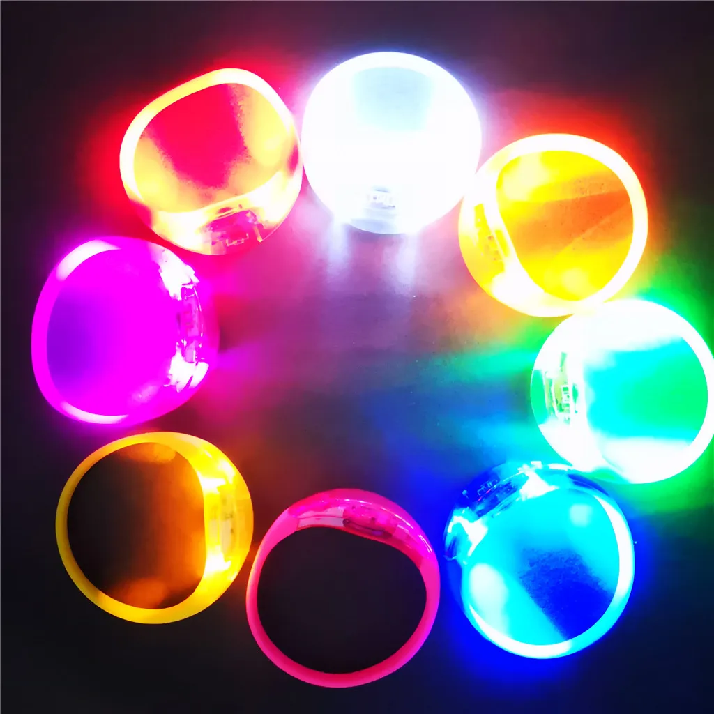 Top seller custom music rhythm sound activated silicone flash led light up wristbands bracelet for parties events concert bar