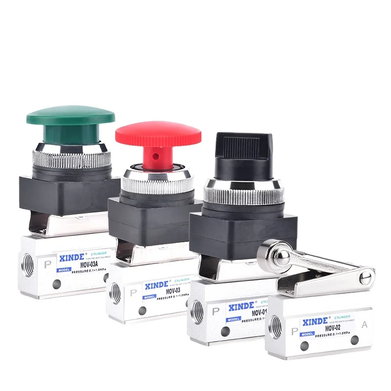 MOV Two Port Two Way  One In One Out Mechanical Valve  Directional valve Pneumatic Control valve MOV-01 MOV-02 MOV-03 MOV-03A
