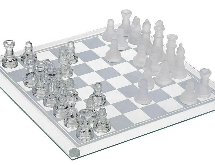 Wholesale glass Crysta l Chess Set