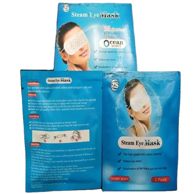 Одноразовое использование маски для глаз с паром сна