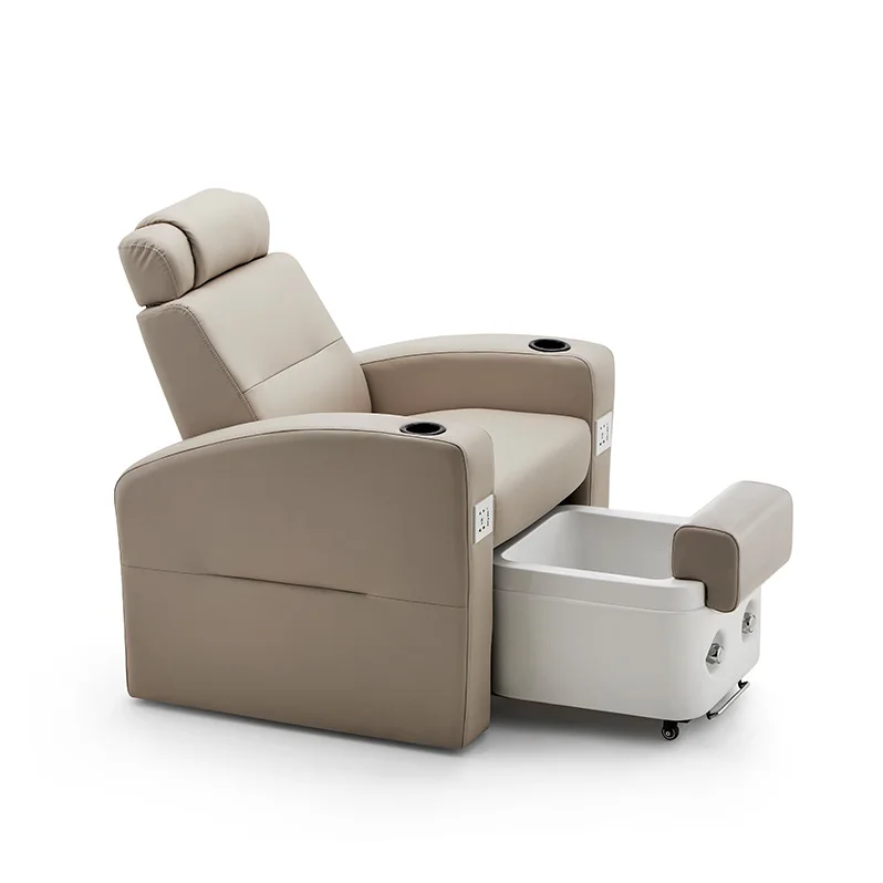 Good price equipment reclining massage manicure chair Salon Beauty Spa Tech No Plumbing Pedicure Chair