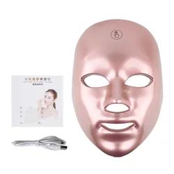 7 Color Smart Touch Led Face Mask Rechargeable Pdt Machine Wrinkle Remover Light Therapy Skin Beauty Led Facial Masks