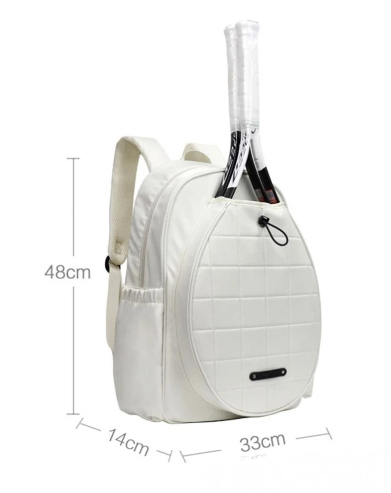 Large Polyester Badminton Squash Racket Padel Racquet Bag Pickleball Tennis Backpack Sports Gym Padel Racquet Pickleball Bag
