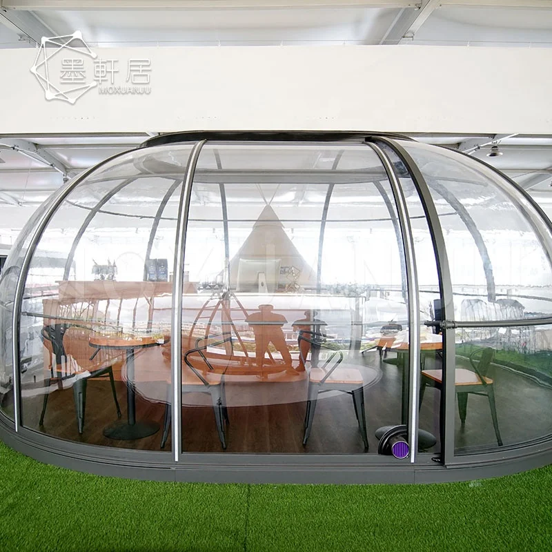 Hot Selling PC Polycarbonate Clear Skylight Round Dome Event Tent for Coffee Shop