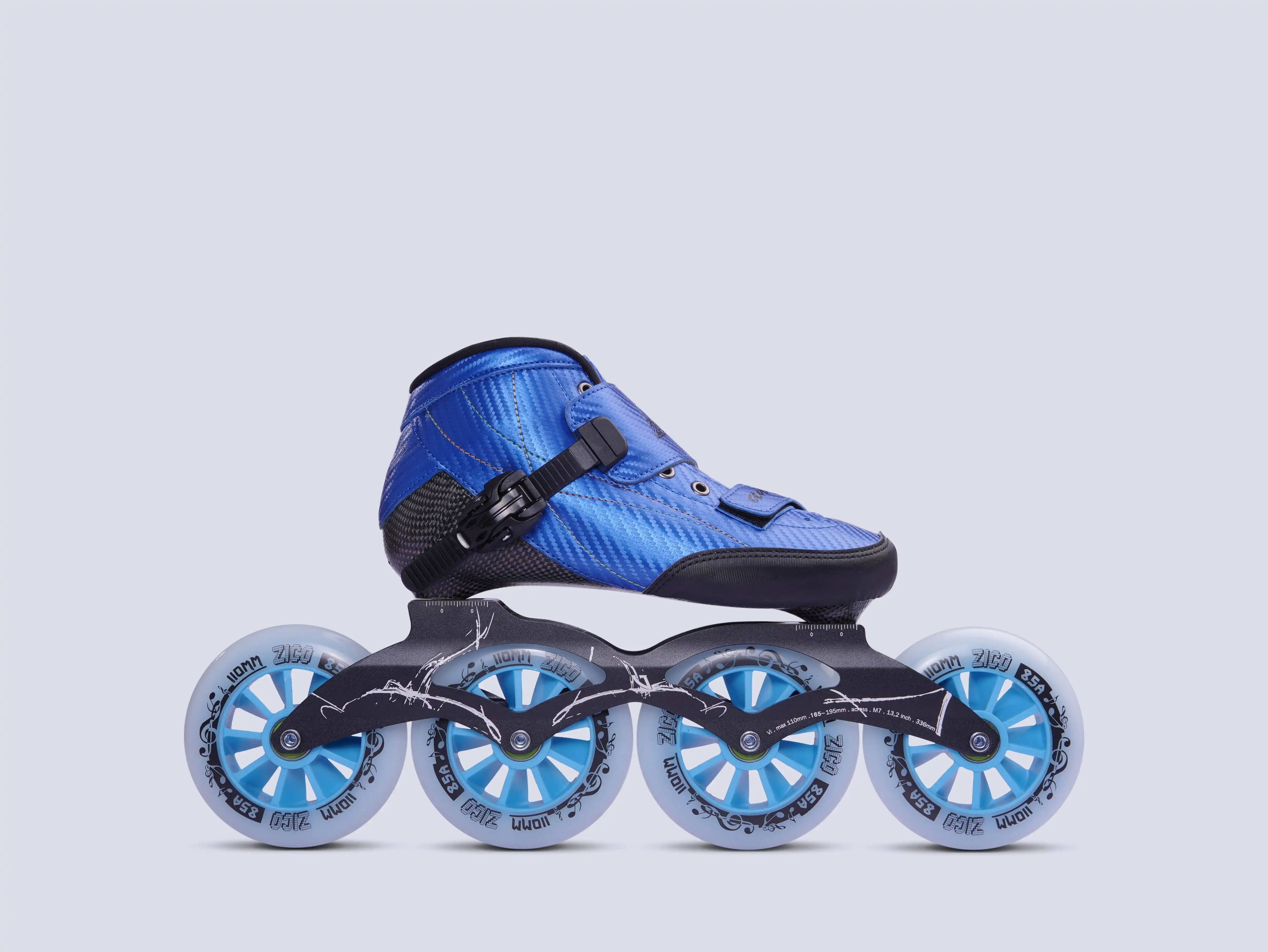 Carbon fiber 4 wheels speed skates inline professional