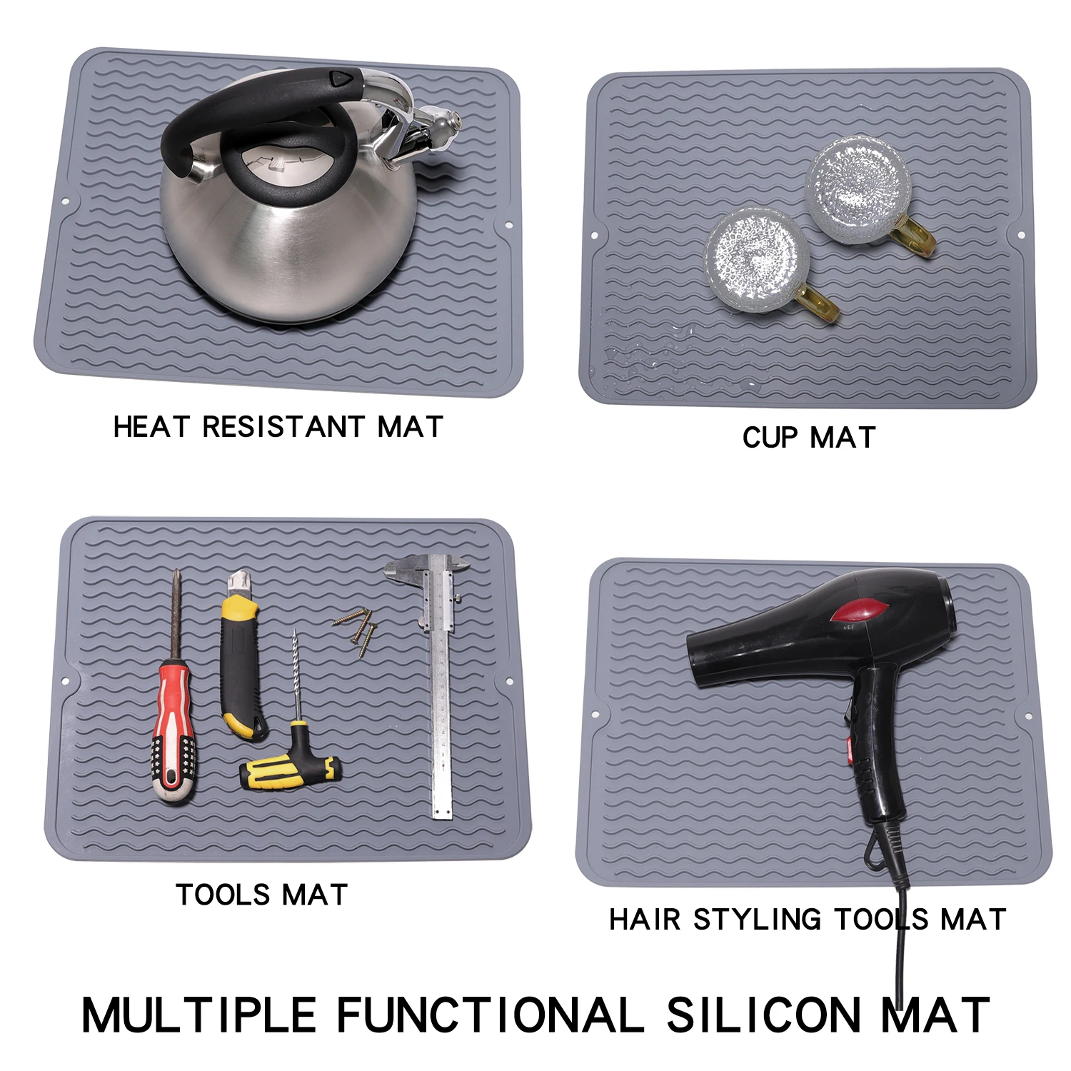Kitchen Dish Silicone Drying Mat 15.8