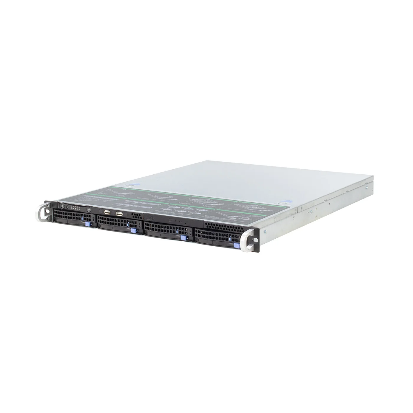 China OEM ODM 1u 4 Bay Server NAS Hot Swap Rack Storage Server