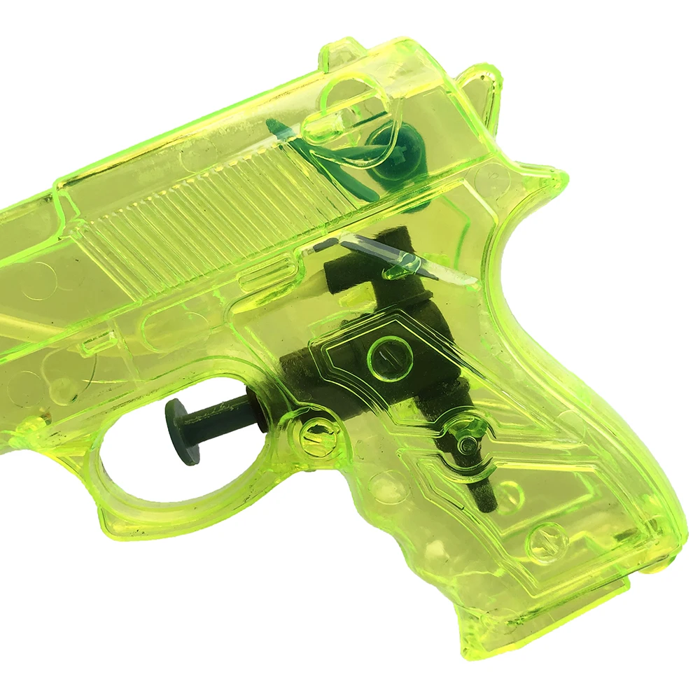  Распродажа прозрачный пластиковый водяной пистолет для детей с логотипом на