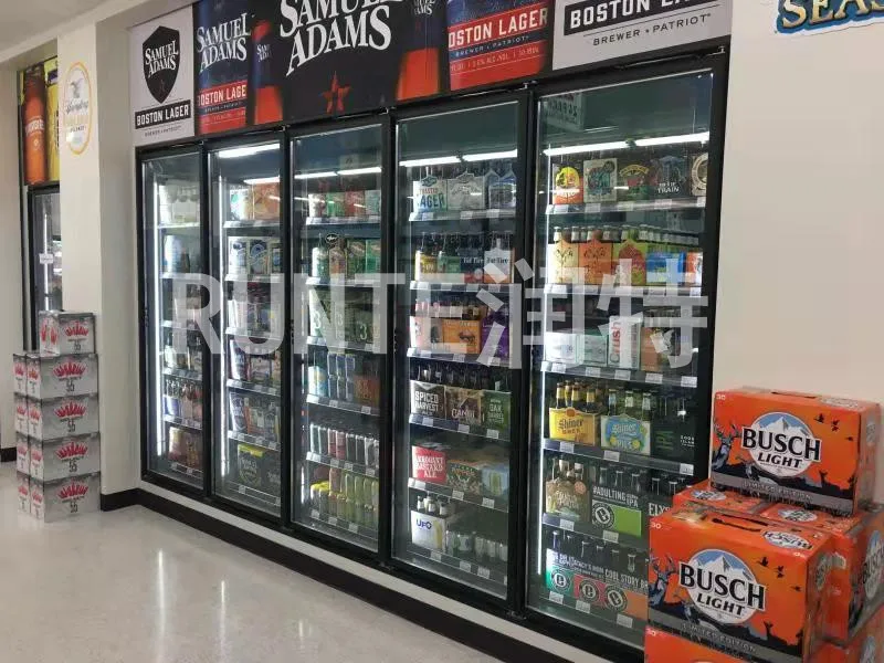 4 Door 6 Door 8 Door Walk-in Display Cooler  Commercial Walk in Cooler