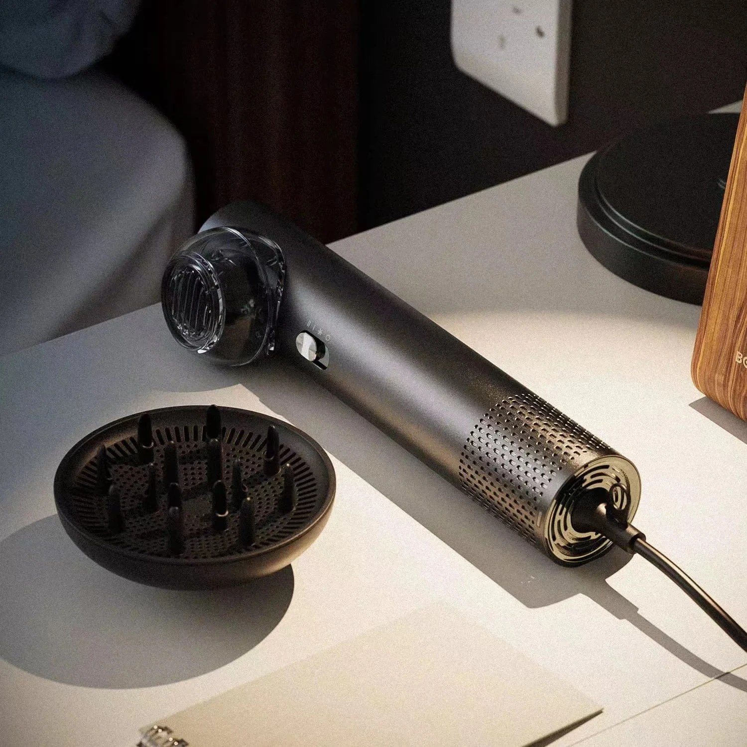 Hair Blower Dryer Dual Ionic,Powerful 1000W Motor,With LED Light,3 Heat Settings For Stying And Healty