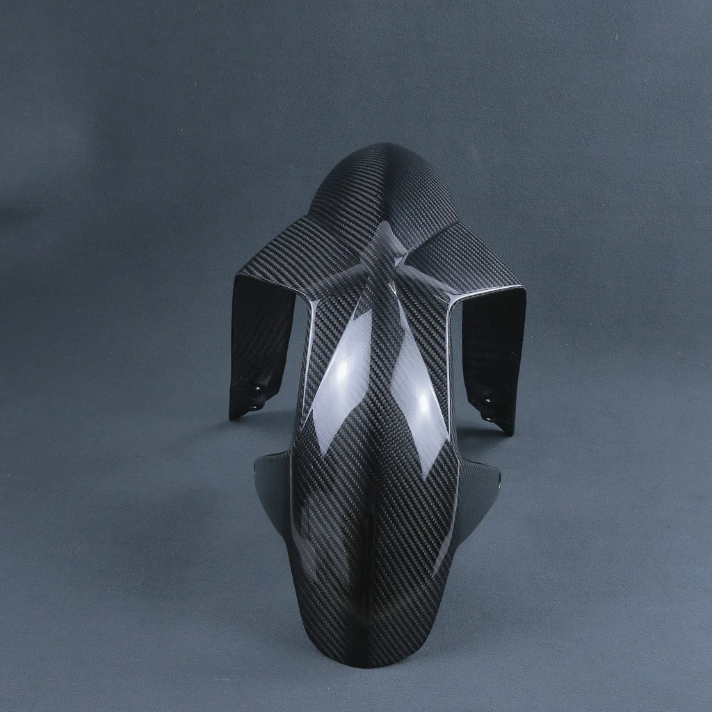 3K Carbon Fiber Motorcycle Front Fender Splash Mud Dust Guard Mudguard For  KTM Duke 690 2012-2018