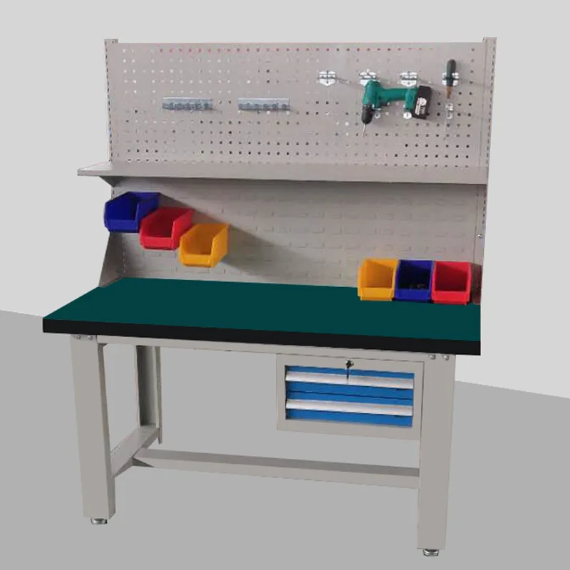 OEM/ODM Customized factory assembly line three-tier assembly anti-static Kanban workbench with drawers