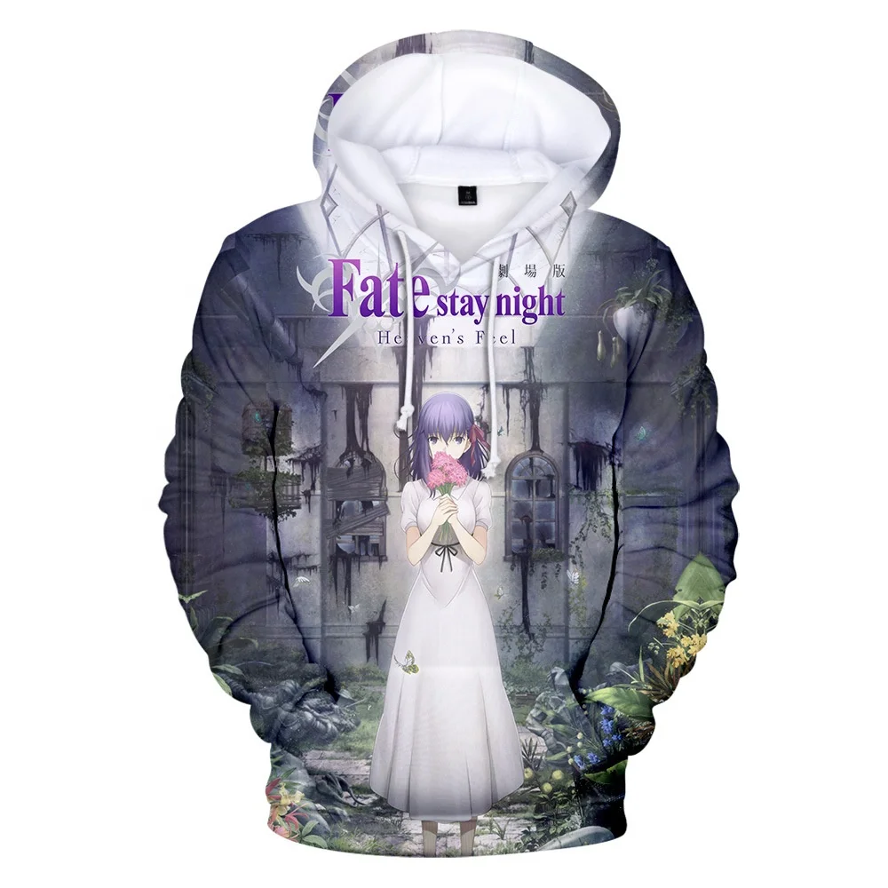 Новинка 2021, дизайнерские толстовки с капюшоном с 3d принтом fate stay night, оптовая продажа, толстовки с капюшоном fate stay night от поставщика