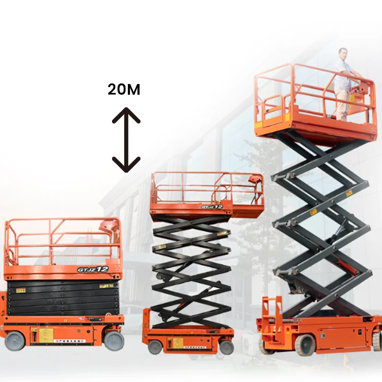 10 m 12 m 14 m 18 m portable electric hoist hydraulic electric shear fork lifter portable battery