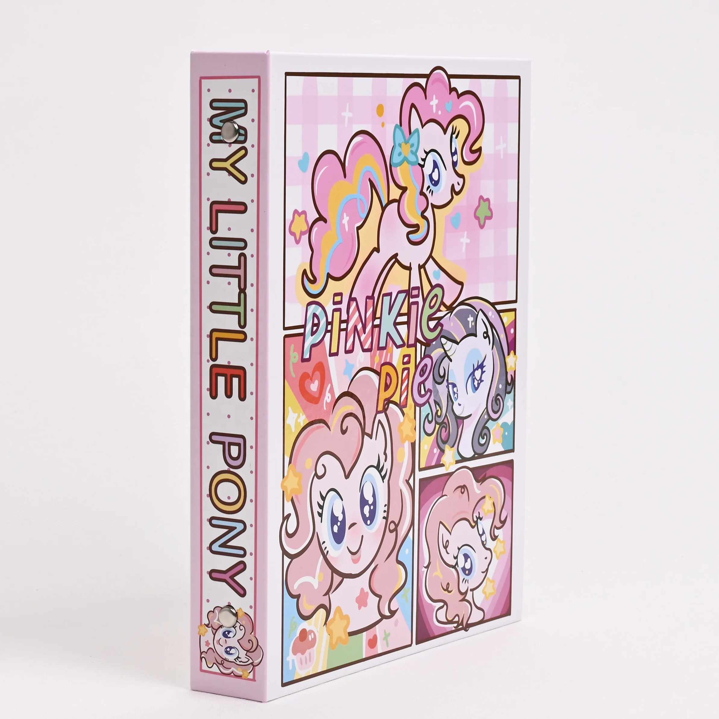 Bulk Wholesale Cartoon Super Cute Notebook With Paper Cover 6 rings Binder Spiral Bound Notebook For kids Student