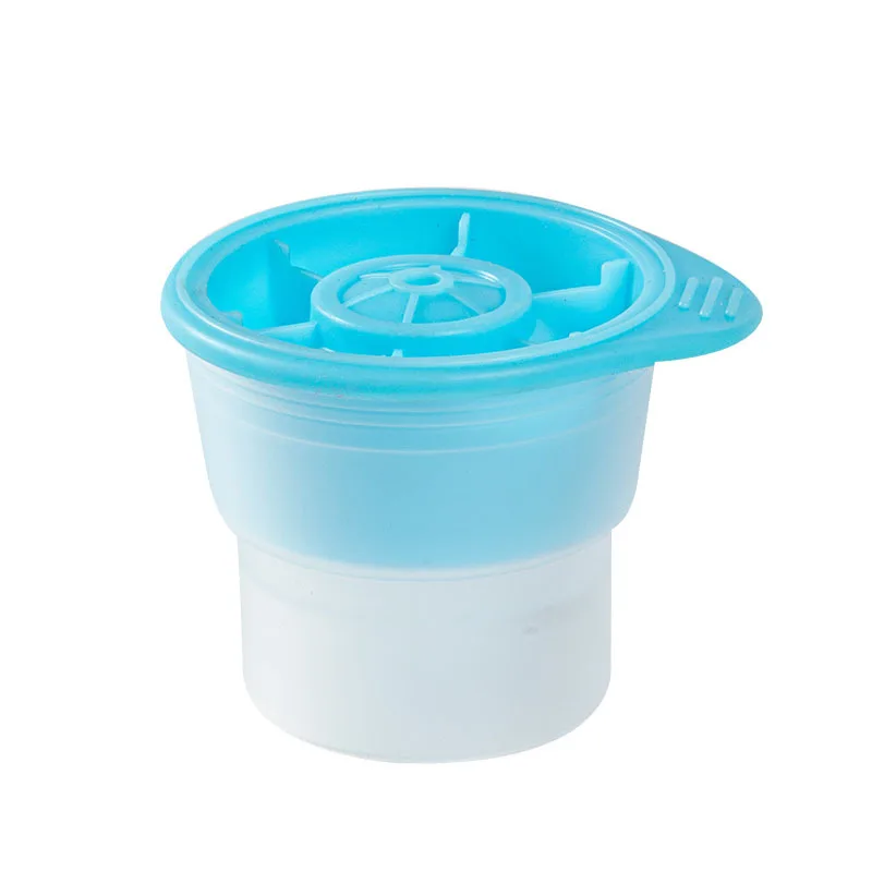 High Quality Block Clear Round Ball Maker Silicone Popsicle Whiskey Mold Ice Cube Tray with Lid Silicone 50 Customization