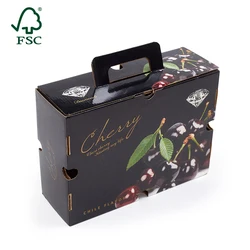 High Quality Custom Fruit Packaging Box Cherry Tomato Packing Carton Boxes Manufacturer