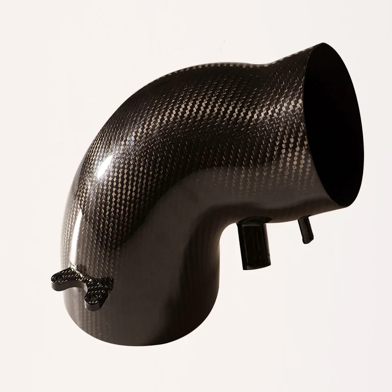 High modulus curved carbon fiber intake tube, bent carbon exhaust pipe tube