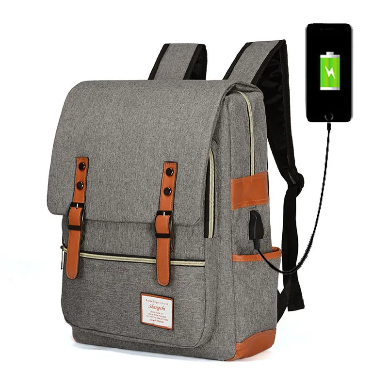 15.6 Inch Notebook Durable Anti Theft Business Travel School Laptop Backpacks With Usb Charging Port College Computer Bag