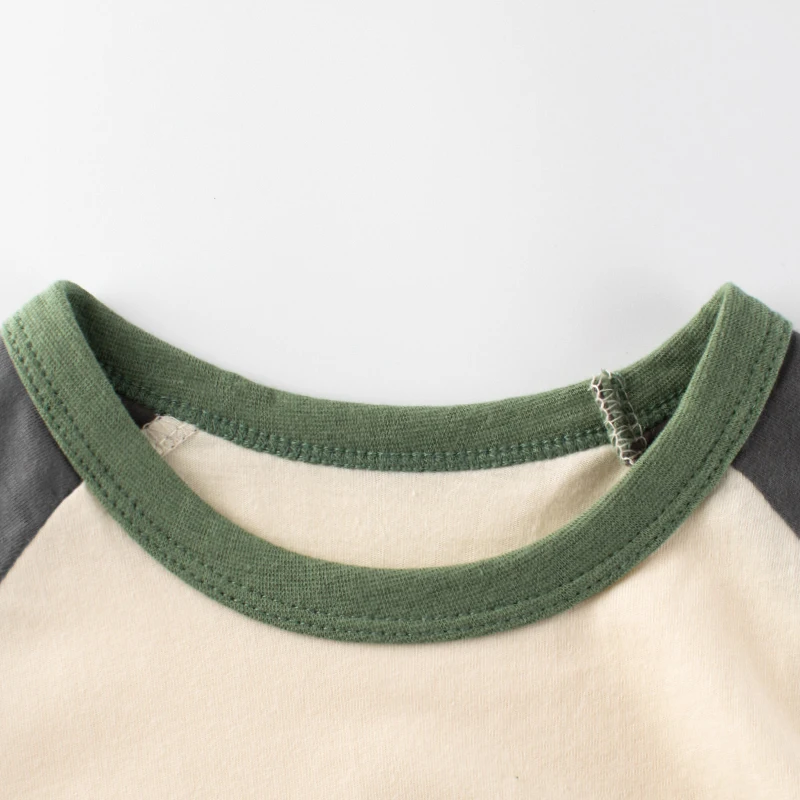 100% Cotton Knitted 140G Crocodile Cartoon Short Sleeve Boys T Shirt