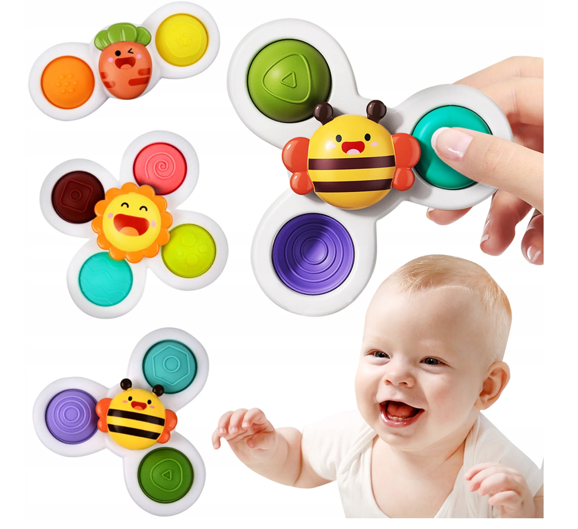 Flying Fidget Spinner Suction Cup Spinner Toys Baby Fidget Spinner for Kids