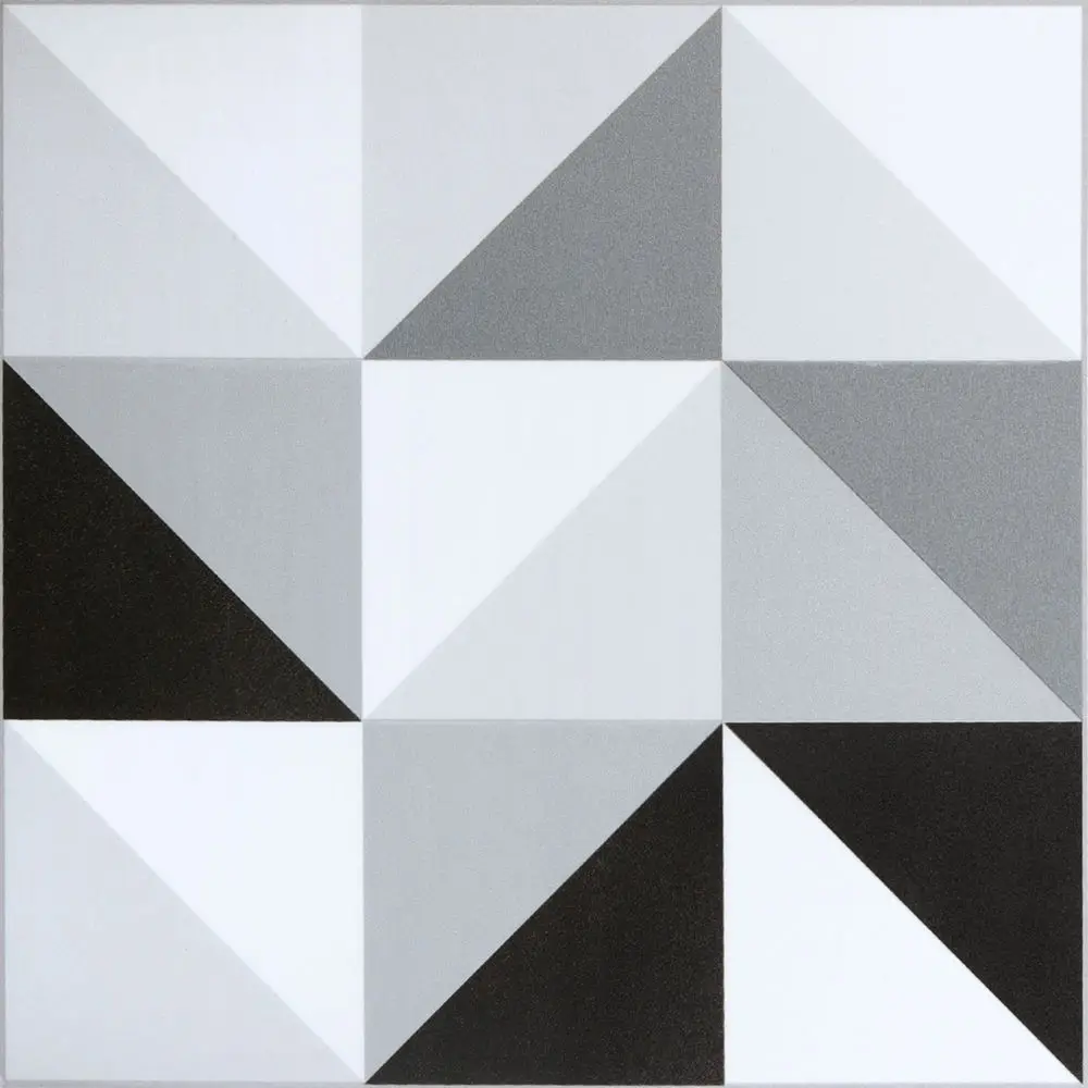 Jinyi Ceramic Pattern Waterproof Wear Resistant Layer Removable With Glue  PVC Vinyl Subway Tiles Flooring