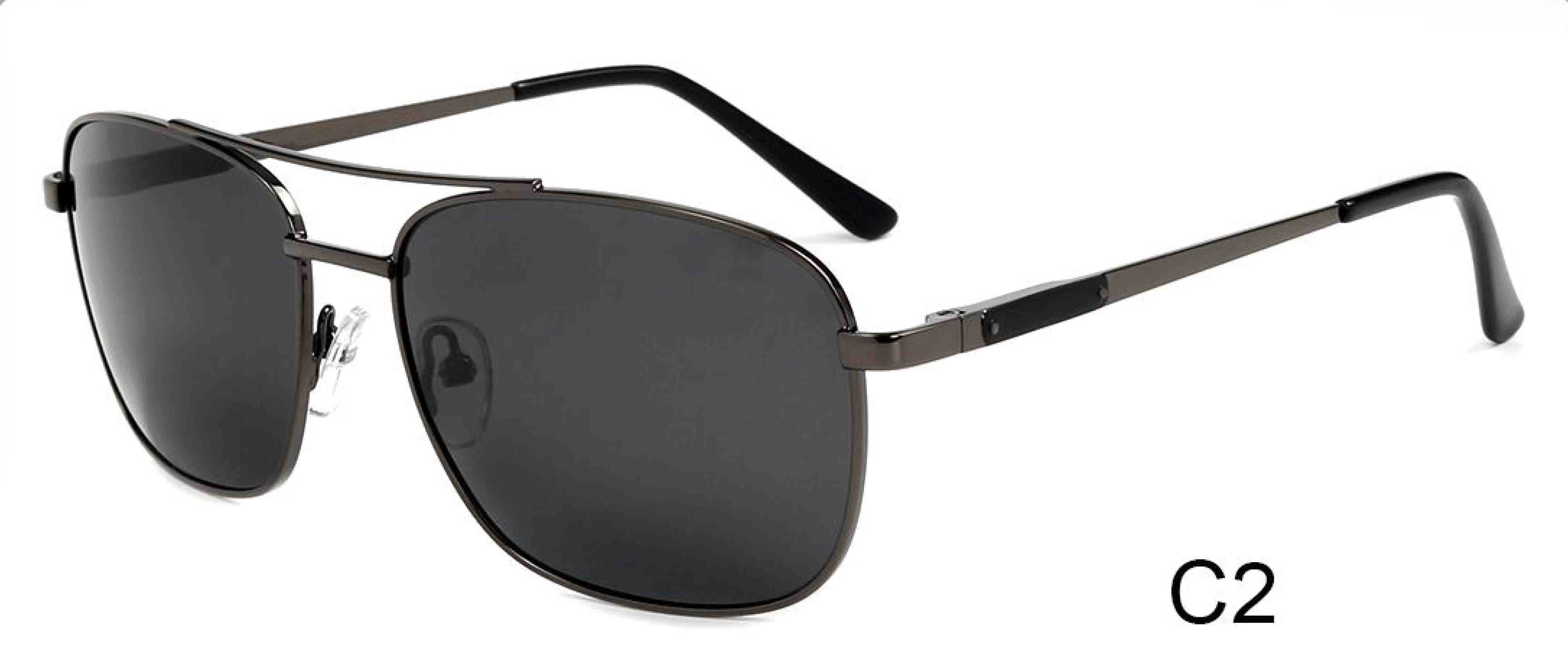 sun glasses UV 400 mens retro metal vintage driving finishing polarized sunglasses