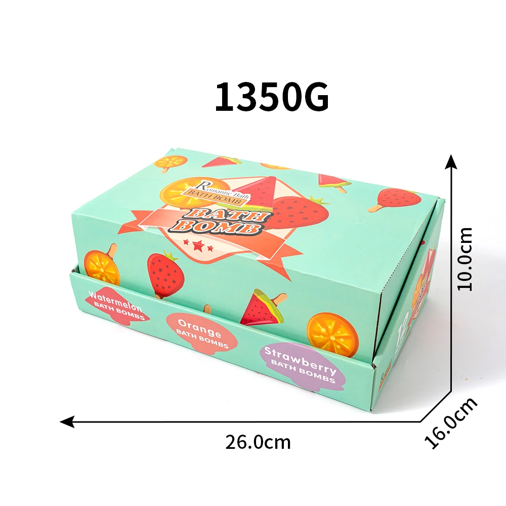 Watermelon Orange Strawberry  Shape Bath Bombs Natural Vegan Fruit Fragrance Bath Bombs Gift Set OEM Wholesale