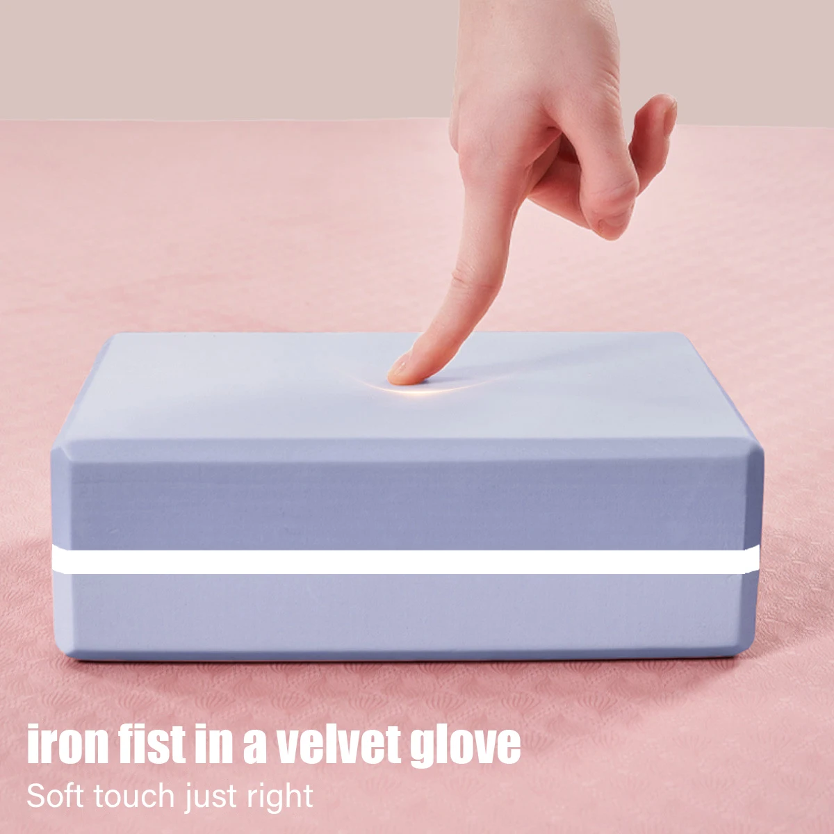 Hot Sale Strong and Stable 2pcs Gym Bricks Anti-Slip Lightweight Travel Friendly Pilates Practice Yoga Blocks 3 Colors Available