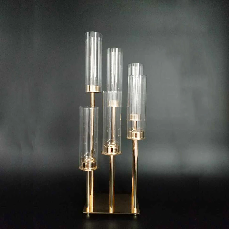 Wholesale Beautiful Gold Led Lamp Floor Stand Event Decoration Equipment