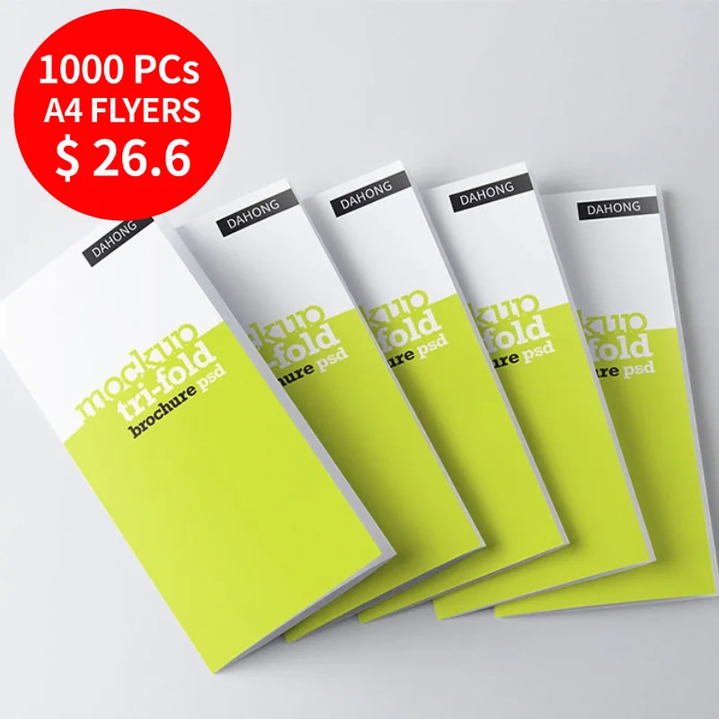 Brochure Printing Flyer Pamphlet Holder Leaflet Service A5 Courier Pamphlets Design Digital hang tags Leaflets Printer Flyers