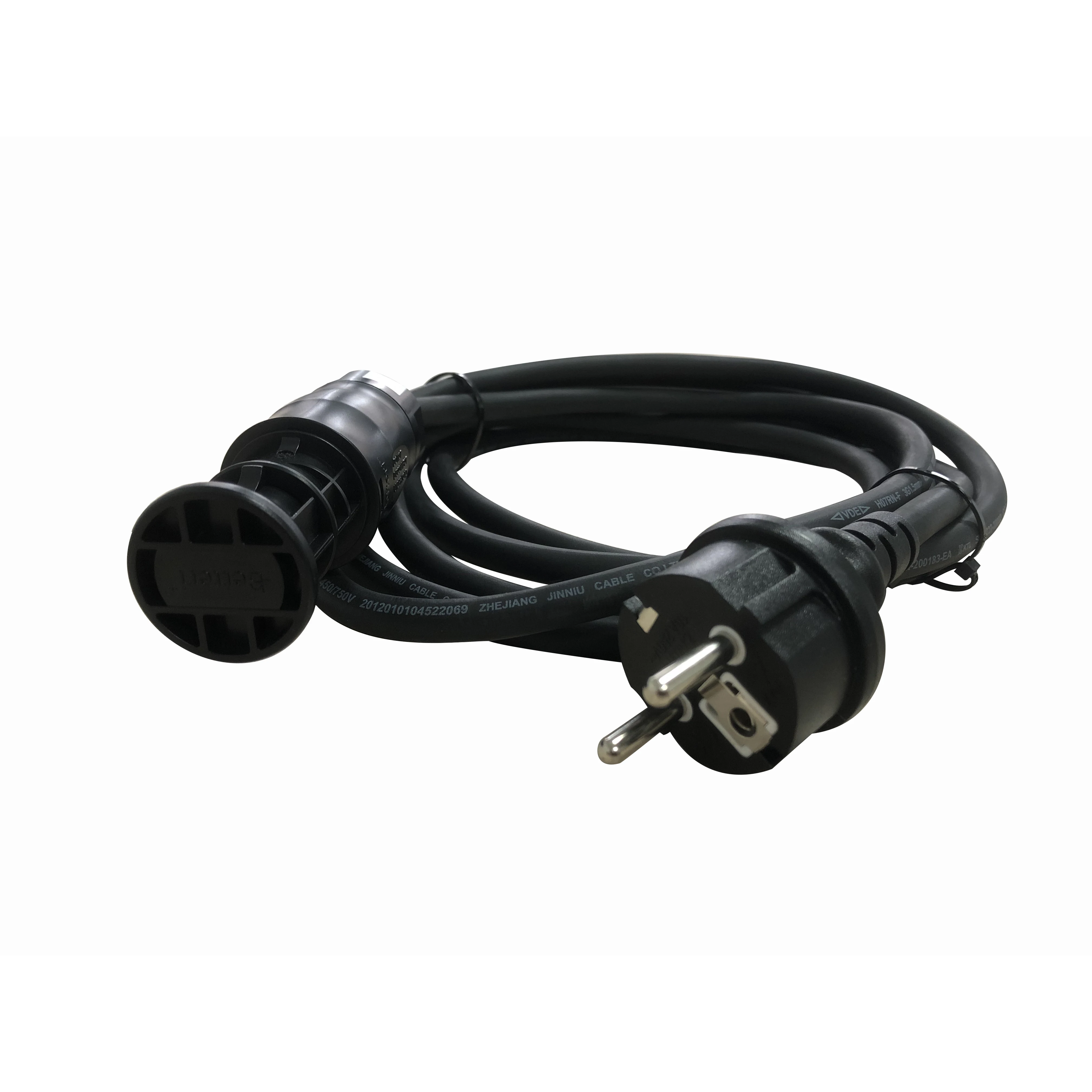 New arrival Vde H07rnf 3g1.5 Eu Schuko Male Plug To Betteri Bc01 Female 3pin Schuko Ac Power Extension Cable For Micro Inverter