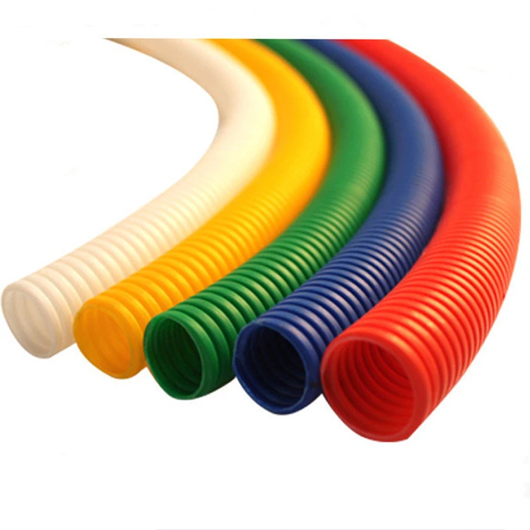 PE Size 10 flexible corrugated pipe corrugated plastic electrical conduit pipes for protecting cables,insulation and waterproof