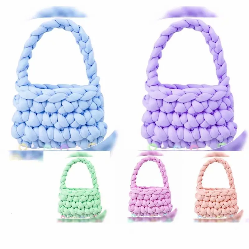 Dimuni Wholesale Price Super Soft Velvet Chunky Tube Yarn Giant Tube Yarn