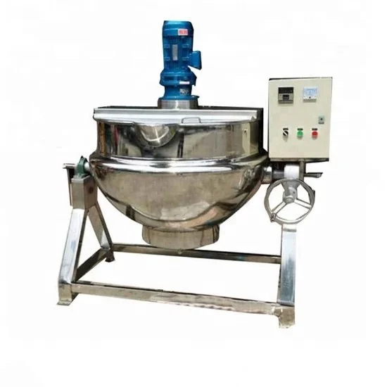 High Quality Industrial Steam Jacketed Cooking Kettle With Agitator