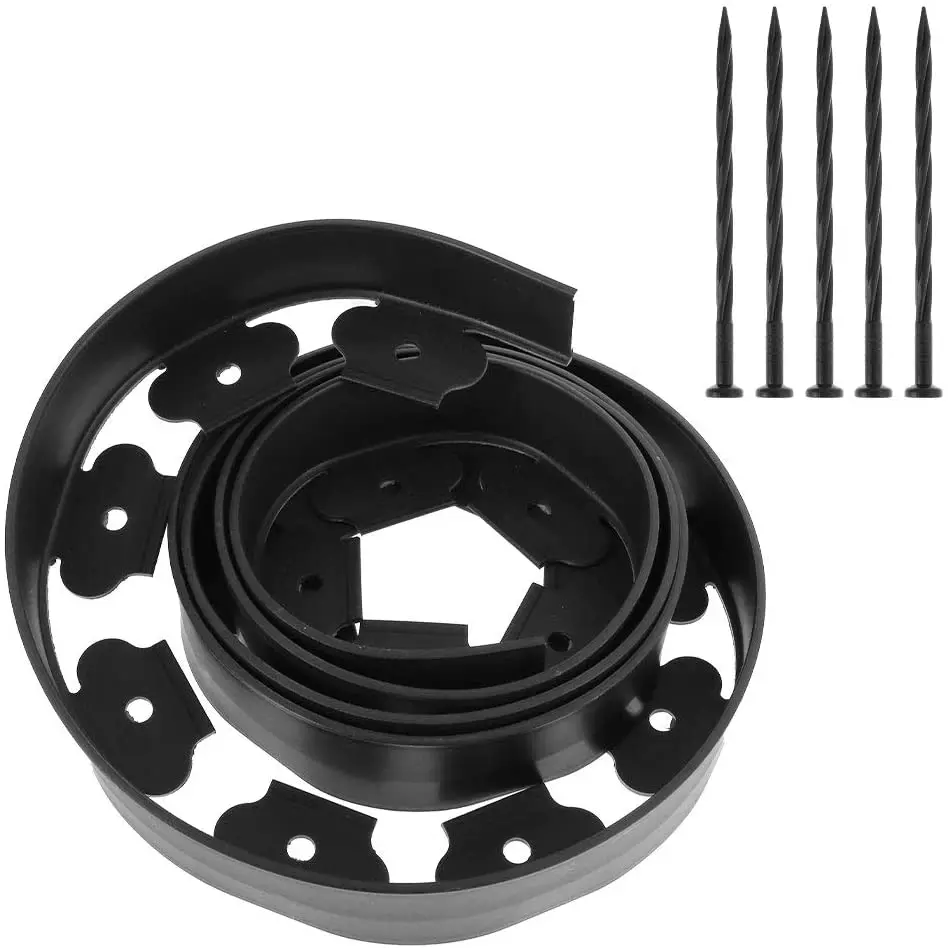 
Flexi Wall Fence Pathway Border Garden Grass Lawn Edge Garden Design with 30 Strong Securing Anchor Pegs 