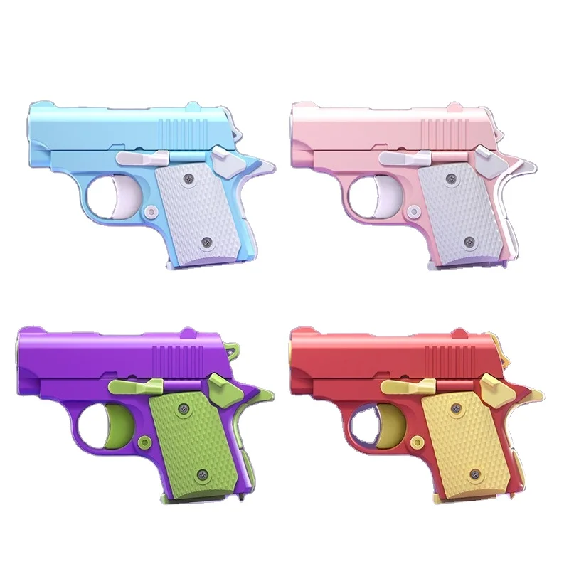 Cheap Mini 3d Gravity 1911 Fidget Pistol 3d Printed Fidget Gun Mini Cute Kids Toy Gun Stress Relief Pistol 1911 For Adults