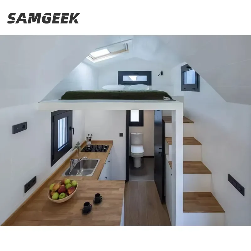 Wholesale price Tiny Home On Wheels Resort Prefabricated Wooden Trailer  Prefab Homes House