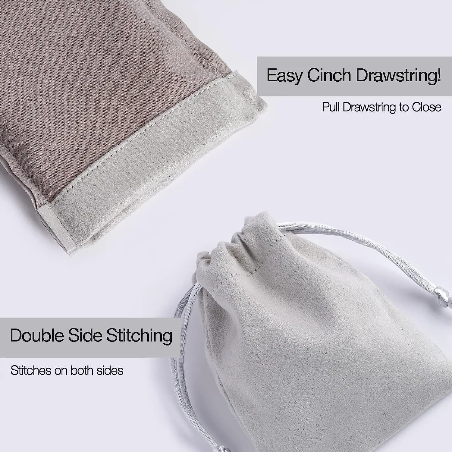 Drawstring Bag Suede Jewelry Packaging Pouch For Jewelry,Gift,Earrings Necklace Rings Antiques