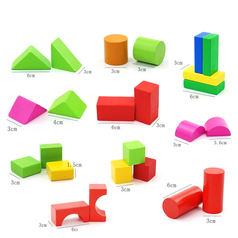 Wholesale Self Assembled Eco-Friendly Large Wooden Creative Educational Building Blocks Toys