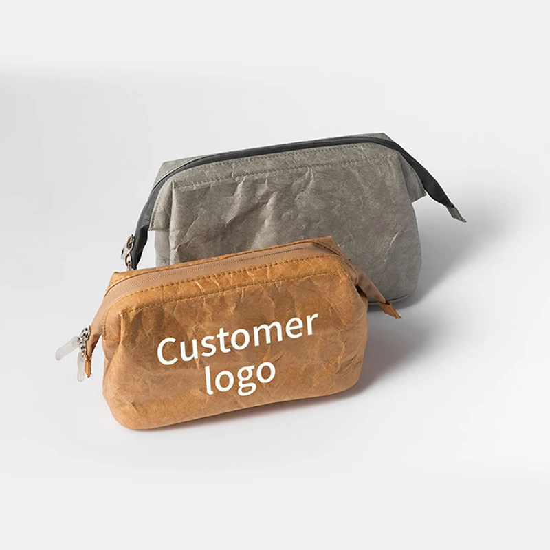 Good Quality Travel Custom Recycled Tyvek Paper Make Up Bag Dupont Tyvek Toiletry Makeup Cosmetic Pouch Bag